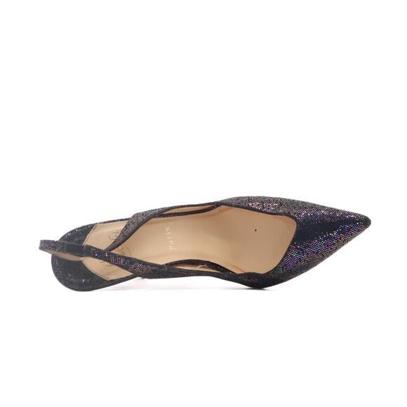 Christian Louboutin Cornielle Mirco-Sequin Multicolor Slingback Heels 39 - Picture 5 of 13
